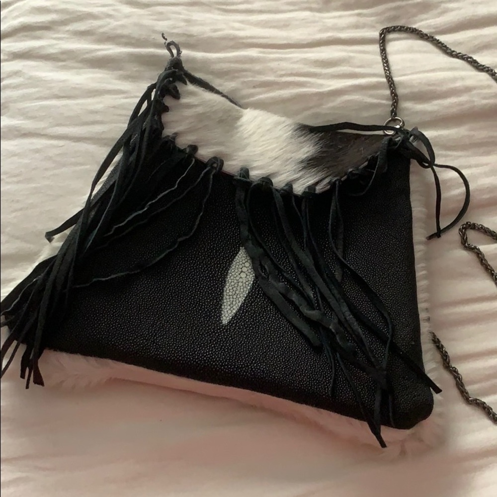 Stingray & cowhide bag